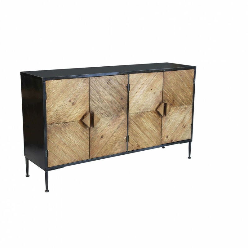 foto del prodotto madia moderna a 4 ante in legno,metallo cm 147x44x85 irving