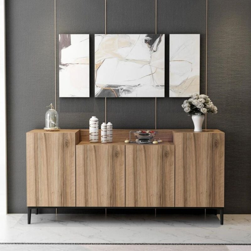 foto del prodotto madia noce 160x42x75