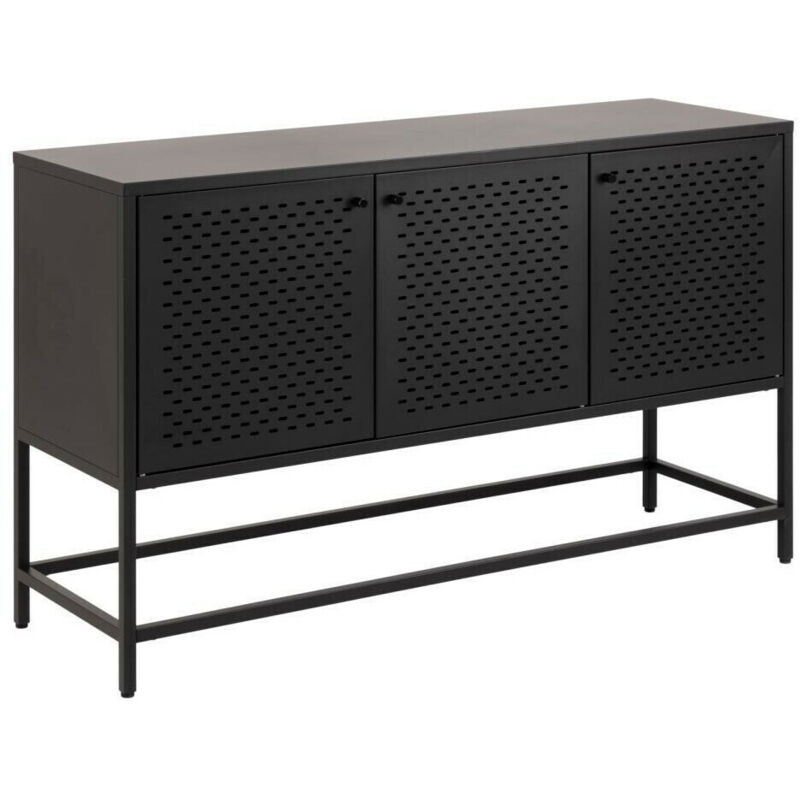foto del prodotto madia norsica teruva 114, nero, 75x125cm, il numero di porte 040cm, metallo