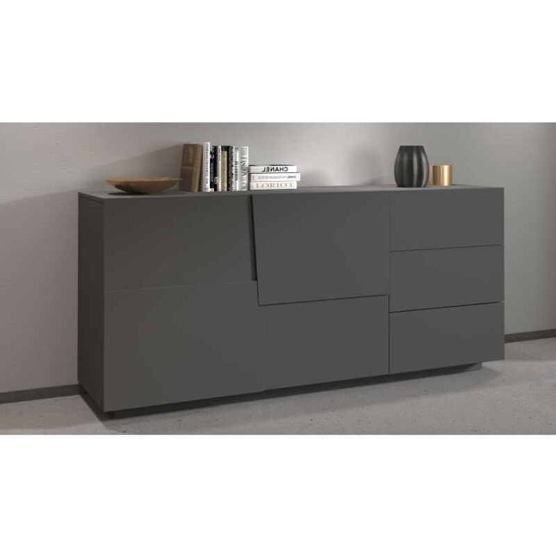 foto del prodotto madia pongo sideboard 180 antracite opaco 180x44x86 web furniture
