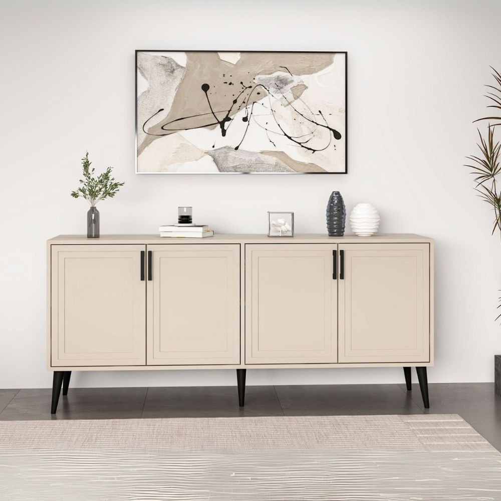 foto del prodotto madia prime colore cashmere 180x45x80h eleganza e funzionalit per la tua casa