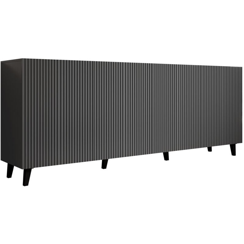 foto del prodotto madia remeta 100, antracite, 83x201cm, il numero di porte 042cm, truciolare laminato, pannello di fibra a media densit 