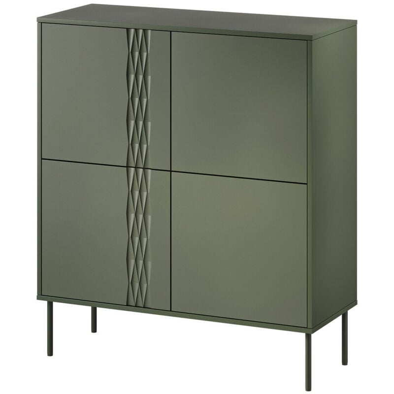 foto del prodotto madia tolete 101, verde, 110x100cm, il numero di porte 040cm, truciolare laminato