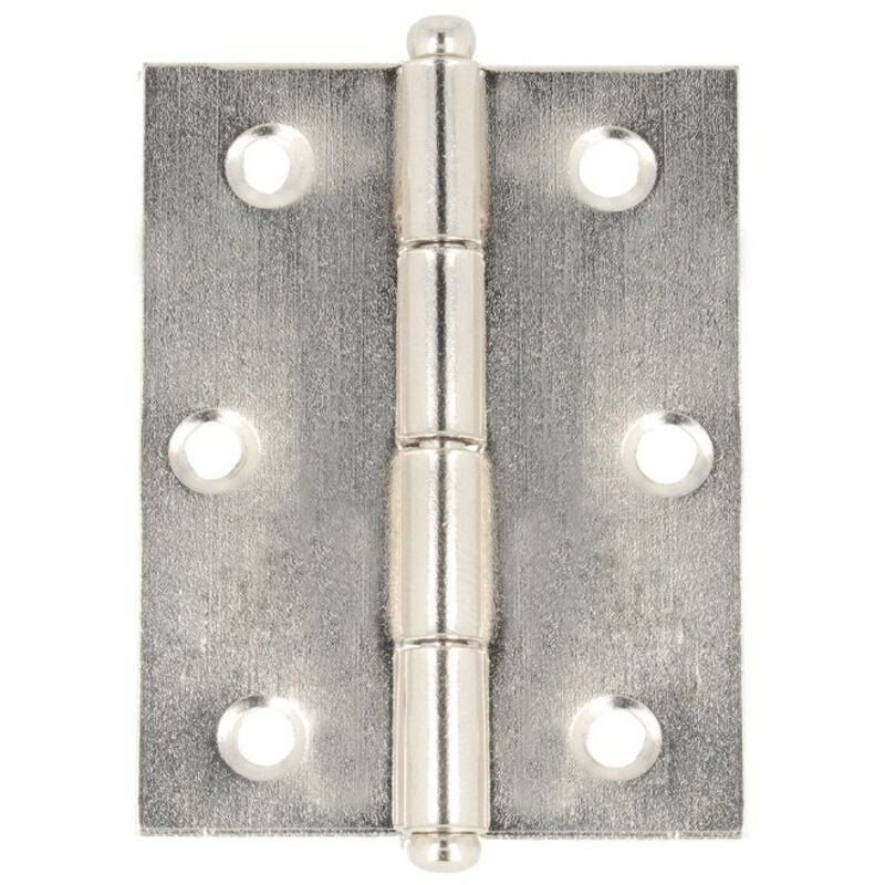 foto del prodotto madidef 2 pezzi cerniere pomoli sferici in ferro nichelato 50x40mm