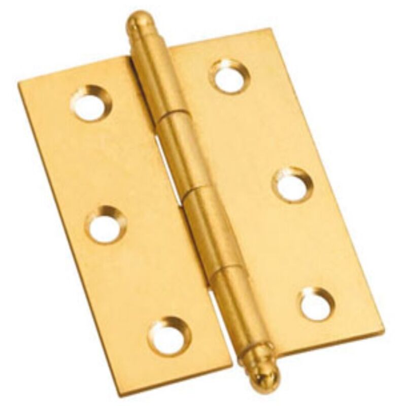 foto del prodotto madidef 2 pezzi cerniere pomoli sferici in ferro ottonato 50x40mm