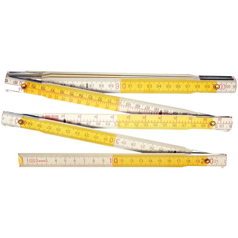 foto del prodotto madidef connex coxt700302 metro pieghevole in legno calibrato per f b 2 m, colore bianco