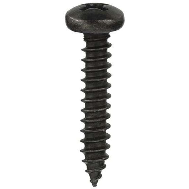 foto del prodotto madidef connex viti autofilettanti nere testa cilindrica 18 pz. 4,8 x 25 mm.