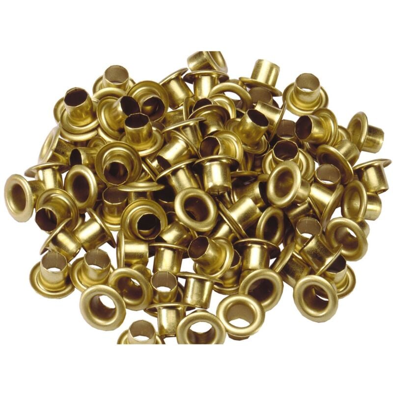 foto del prodotto madidef occhielli ottone 5,5 mm. 100 pz.