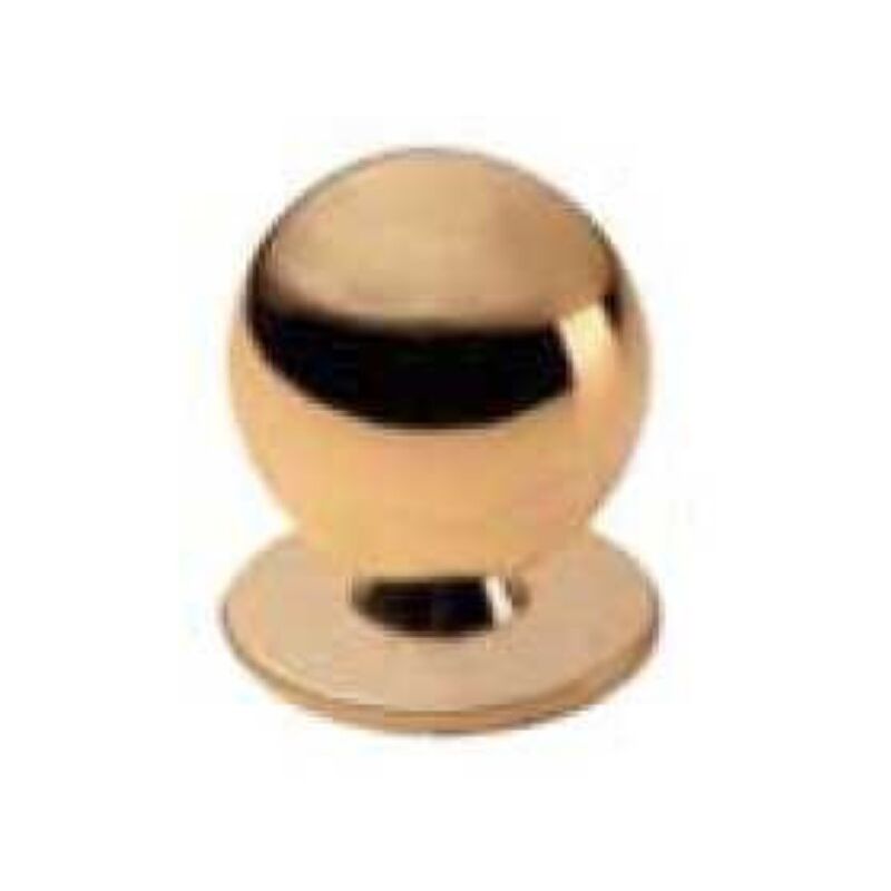 foto del prodotto madidef pomolo a sfera diametro 20 ottone lucido pezzi 1 masidef