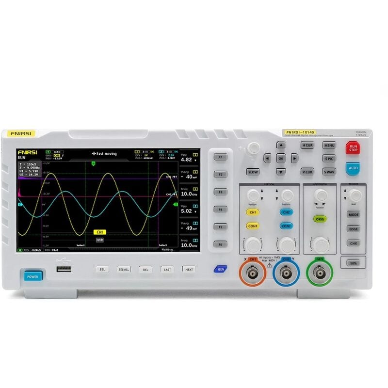 foto del prodotto maerex generatore di segnale per oscilloscopio lcd tft da 7 pollici a doppio canale larghezza di banda 100 mhz x 2 1 gsa s zebraa