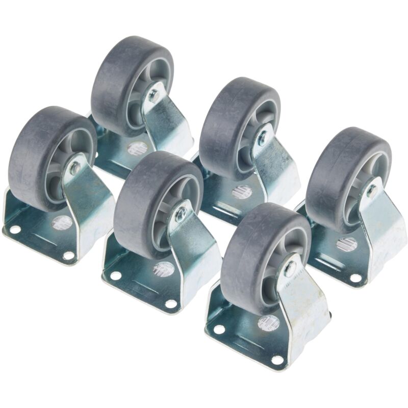 foto del prodotto maestro bock rotolo 42 x 42 mm piastra, ruote in tpr, morbido battistrada, cuscinetto, portata 40 kg, transport ruolo, mobili ruolo, pesanti ruolo,