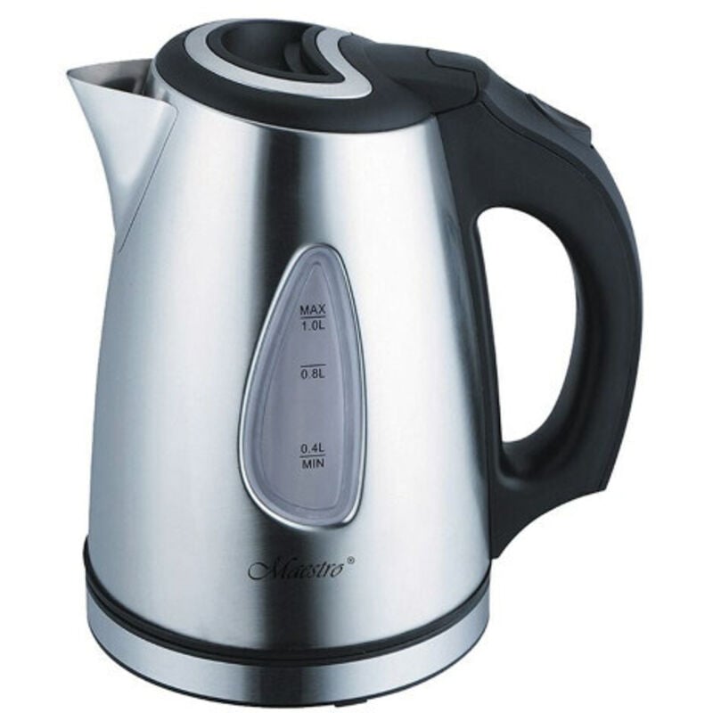 foto del prodotto maestro bollitore feel mr 029new bianco nero acciaio inossidabile 1600 w 1 l