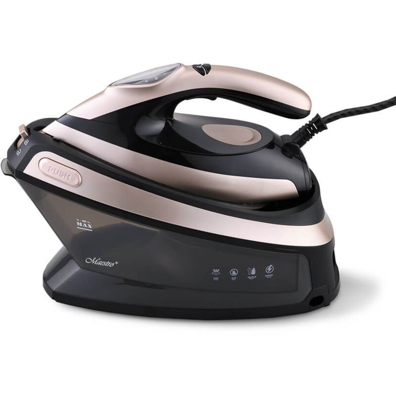 foto del prodotto maestro mr 320c stazione da stiro a vapore 2400 w 1,5 l piastra in ceramica nero, oro rosa