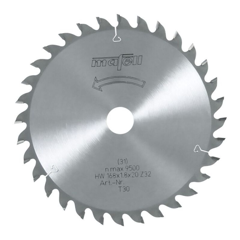 foto del prodotto mafell lama hm 168 x 1,2 1,8 x 20 mm, z 32, wz, per tagli fini nel legno 092480