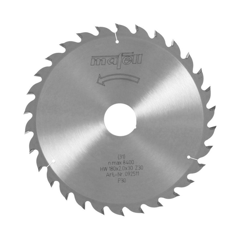 foto del prodotto mafell lama hm 180 x 1,4 2,0 x 30 mm, z 30, wz, per uso universale nel legno 092511