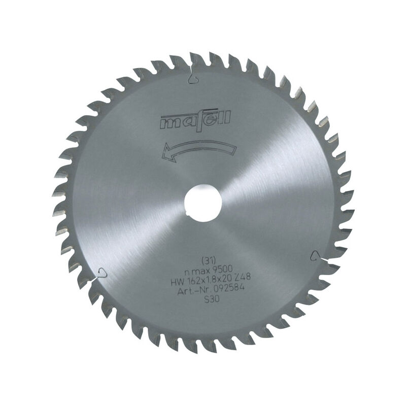 foto del prodotto mafell lama in metallo duro hm z48 a denti alternati 162x1,2 1,8x20 mm 92584