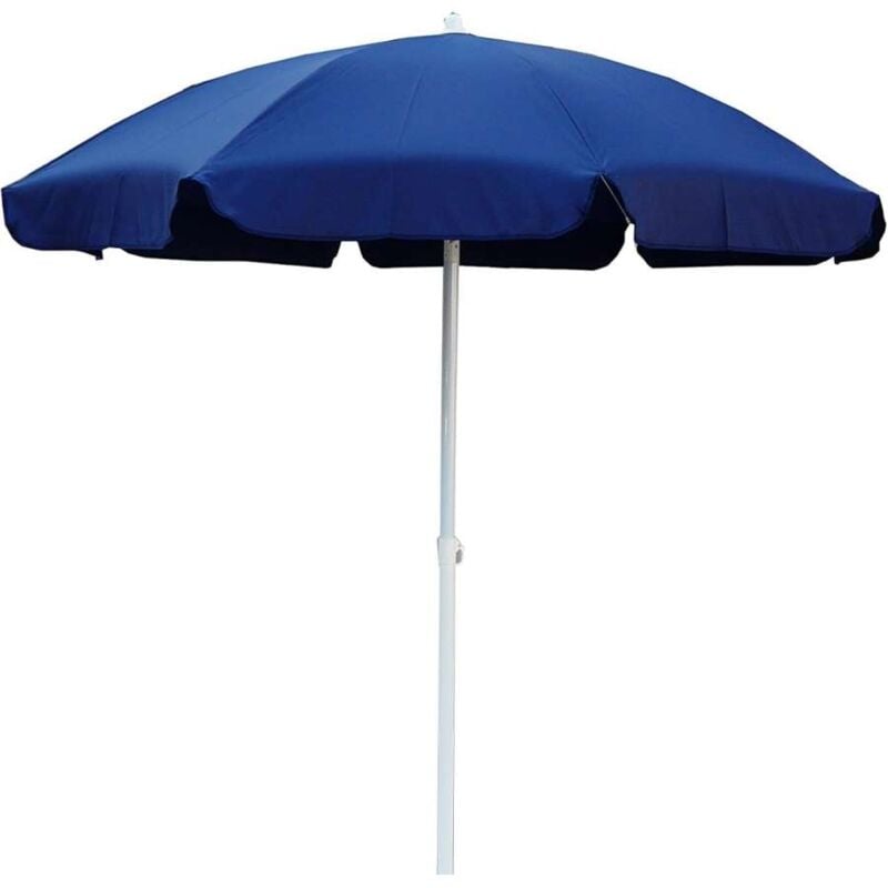 foto del prodotto maffei ombrellone novara in acciaio e poliestere blu 215 cm