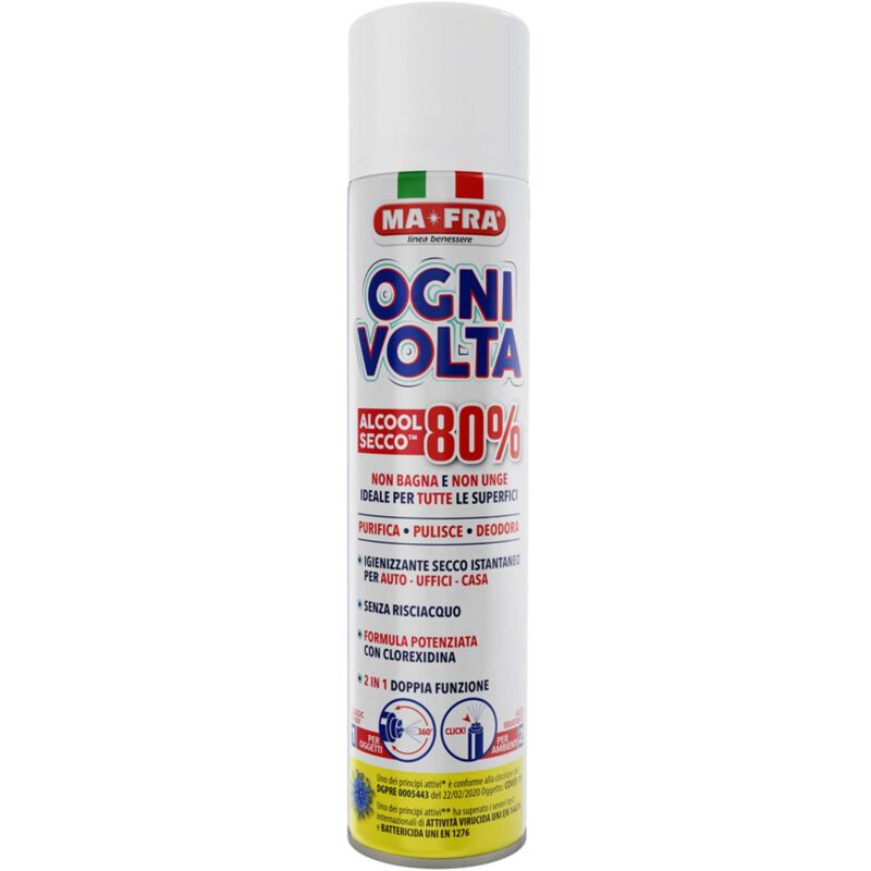 foto del prodotto mafra igienizzante spray 300 ml 12 pz