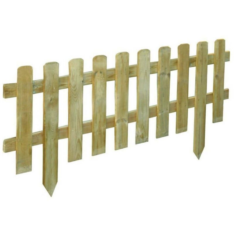 foto del prodotto magazzini cosma bordura staccionata in legno per aiuole inglese 110 x 45 cm forest
