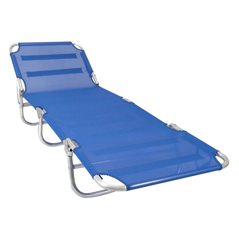 foto del prodotto magazzini cosma brandina alluminio 22 mm sofia textilene1x1 blu 190x58x25h senza tetto
