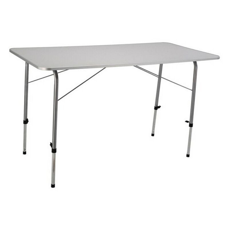 foto del prodotto magazzini cosma tavolino pieghevole da esterno 120x60 cm con altezza regolabile e struttura in acciaio