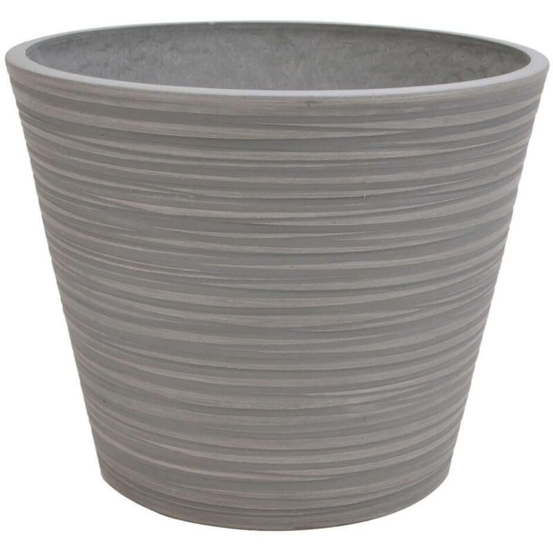 foto del prodotto magazzini cosma vaso tondo basso da giardino in fibra di argilla 34x34x34 cm ginestra tan