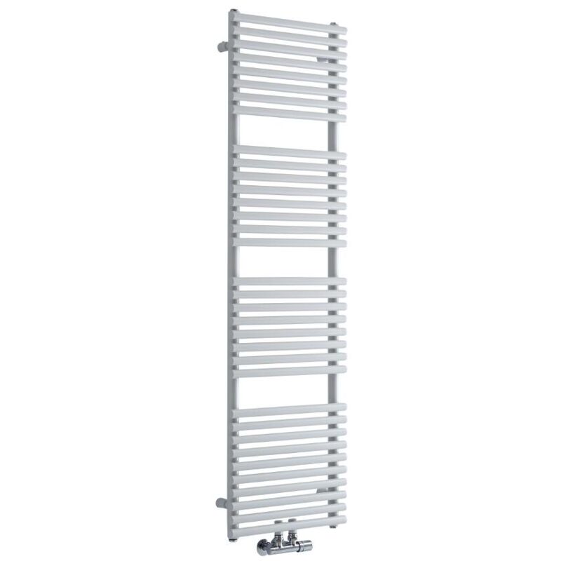 foto del prodotto magera scaldasalviette moderno 1500mm x 400mm bianco con attacco centrale hudson reed