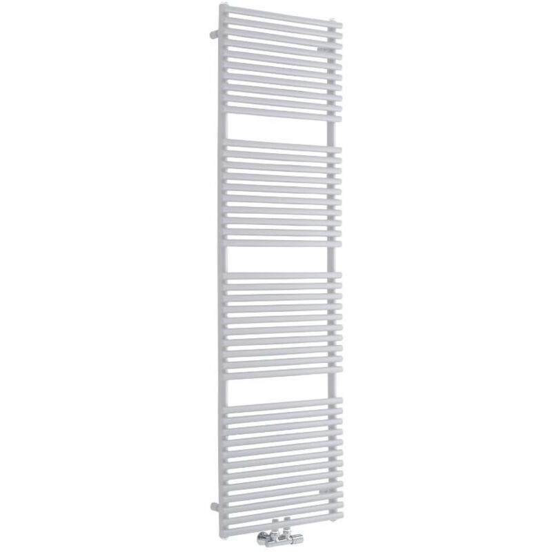 foto del prodotto magera scaldasalviette moderno 1823mm x 500mm bianco con attacco centrale hudson reed
