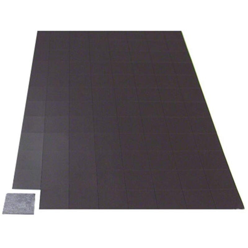 foto del prodotto magflex auto adesivi squadre magnetiche flessibili per la creazione di immagini magnetiche, opere d arte, cartelli o display 25mm x 25mm 96 per