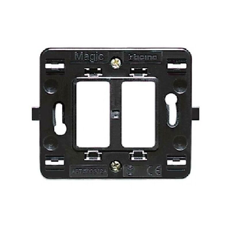 foto del prodotto magic supporto 2 moduli scatola tonda 500s/2 - bticino