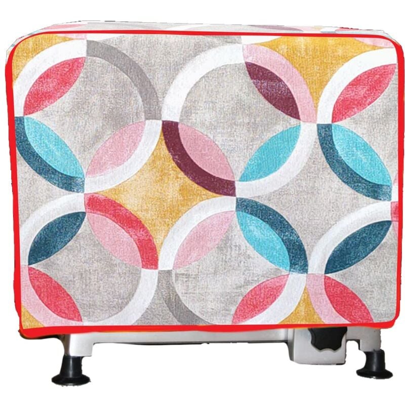 foto del prodotto magie di casa copri affettatrice in cotone cm.38x44x29 made in italy ritmo rosso 