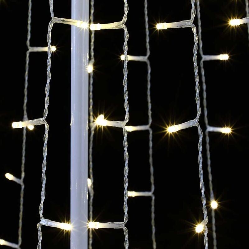 foto del prodotto magiedinatale albero di natale a cono con led in movimento da esterno luce fredda e blu 190 cm