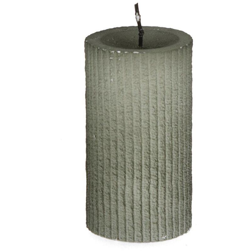 foto del prodotto magiedinatale - candela in cera 'aralis' effetto laccato per decorazione interni -10 cm / blu