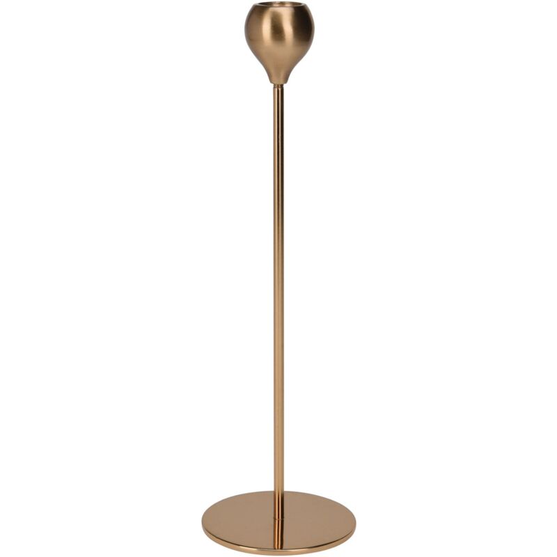 foto del prodotto magiedinatale candeliere portacandela in alluminio color oro decorazione ambienti 9 x 30 cm