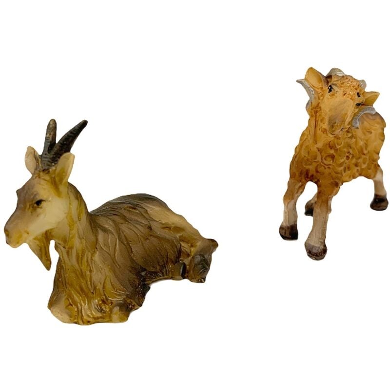foto del prodotto magiedinatale caprette in poliresina statuine per presepe in resina h 4 cm 12 pezzi