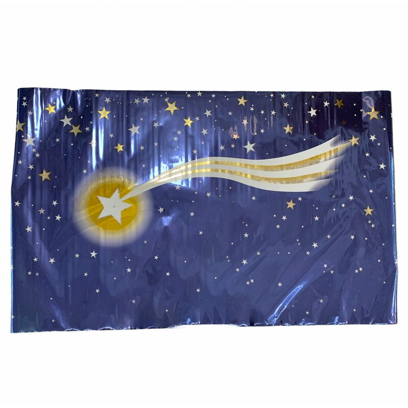 foto del prodotto magiedinatale carta cielo stellato per presepe stella cometa sfondo paesaggio 70 x 100 cm