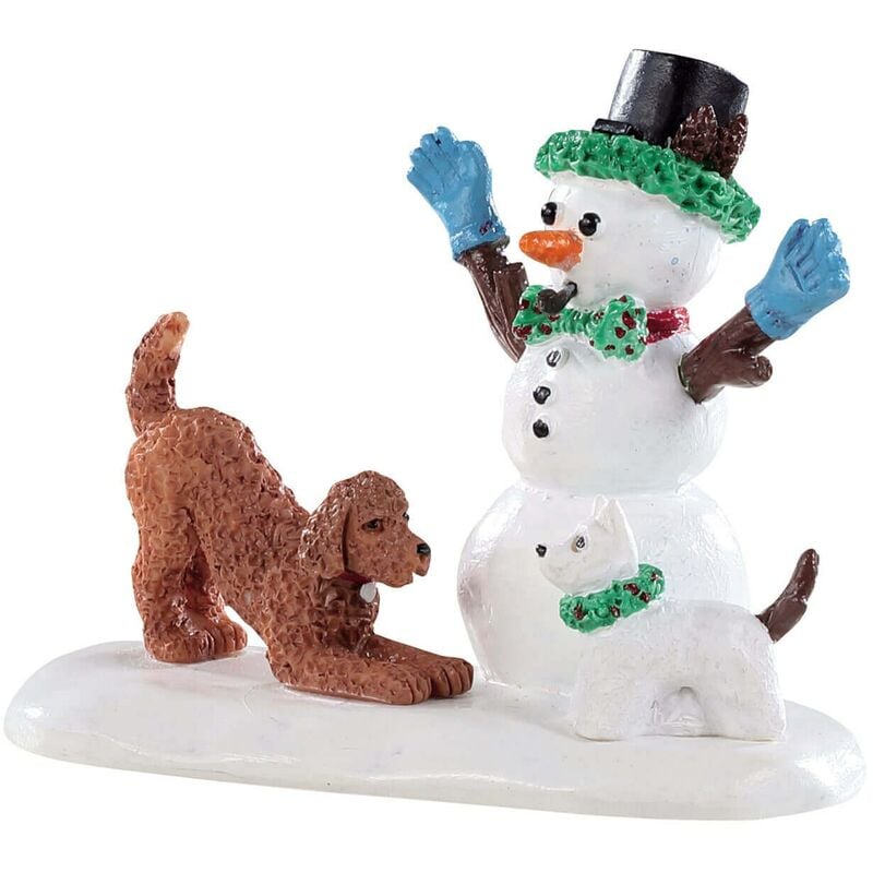 foto del prodotto magiedinatale decorazione gioca con me per villaggio di natale e presepe, in resina da h 4,1 cm
