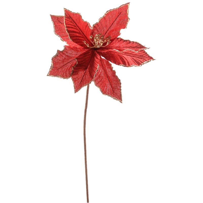 foto del prodotto magiedinatale fiore decorativo natalizio per decorazione ambienti stella di natale 28 x 55 cm oro