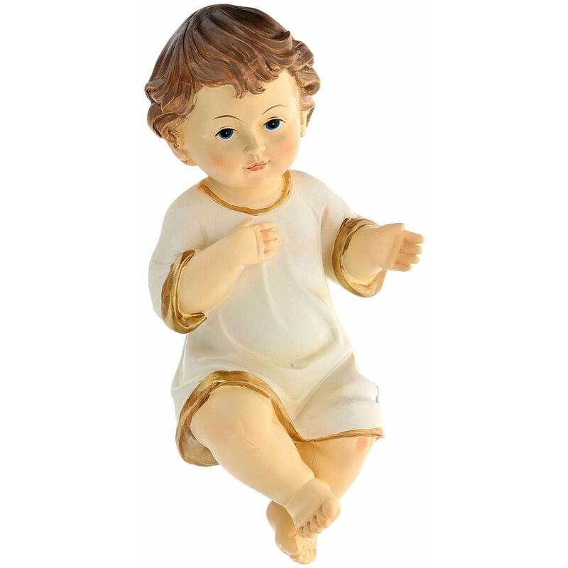 foto del prodotto magiedinatale ges bambino senza culla bambinello per presepe in poliresina h 19 cm