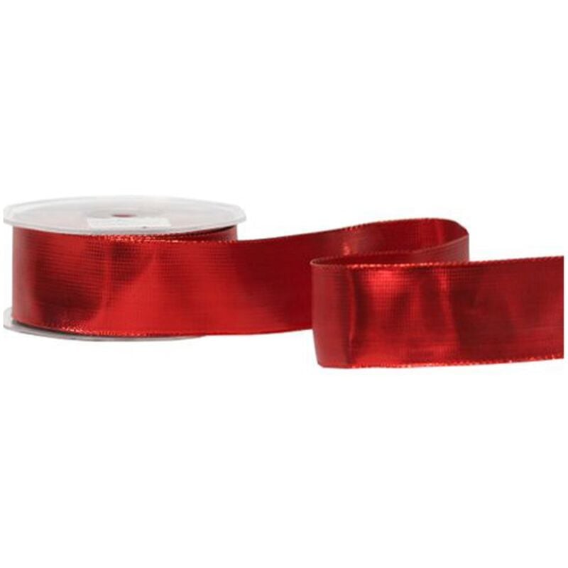 foto del prodotto magiedinatale nastro natalizio in tessuto per decorazioni e confezioni pacchi regalo 6,3 cm x 10 m oro