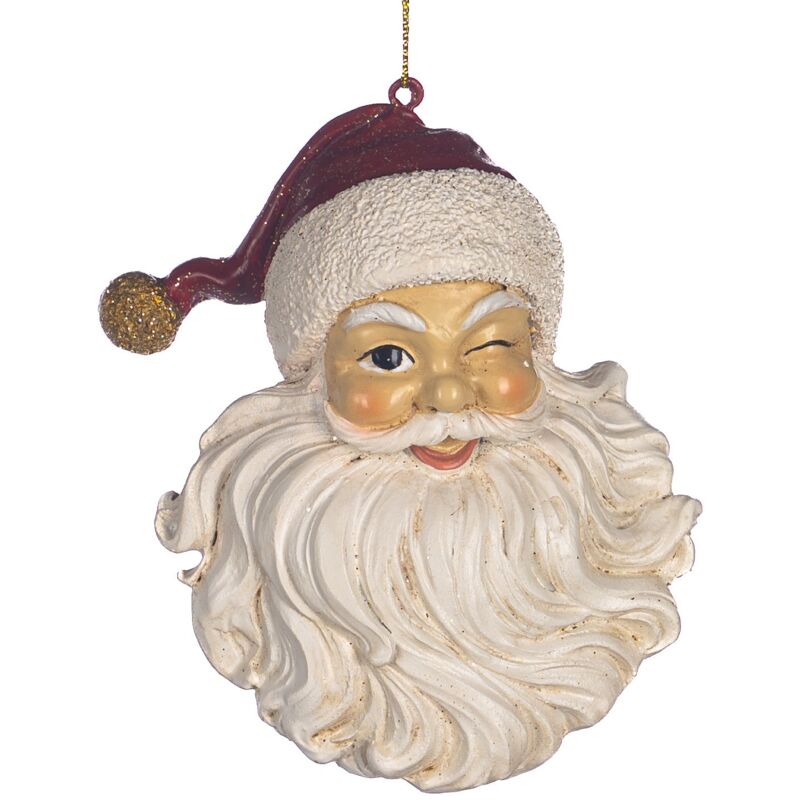 foto del prodotto magiedinatale pendaglio a forma di babbo natale natalizio per albero decorazione natalizia da 11.5 cm