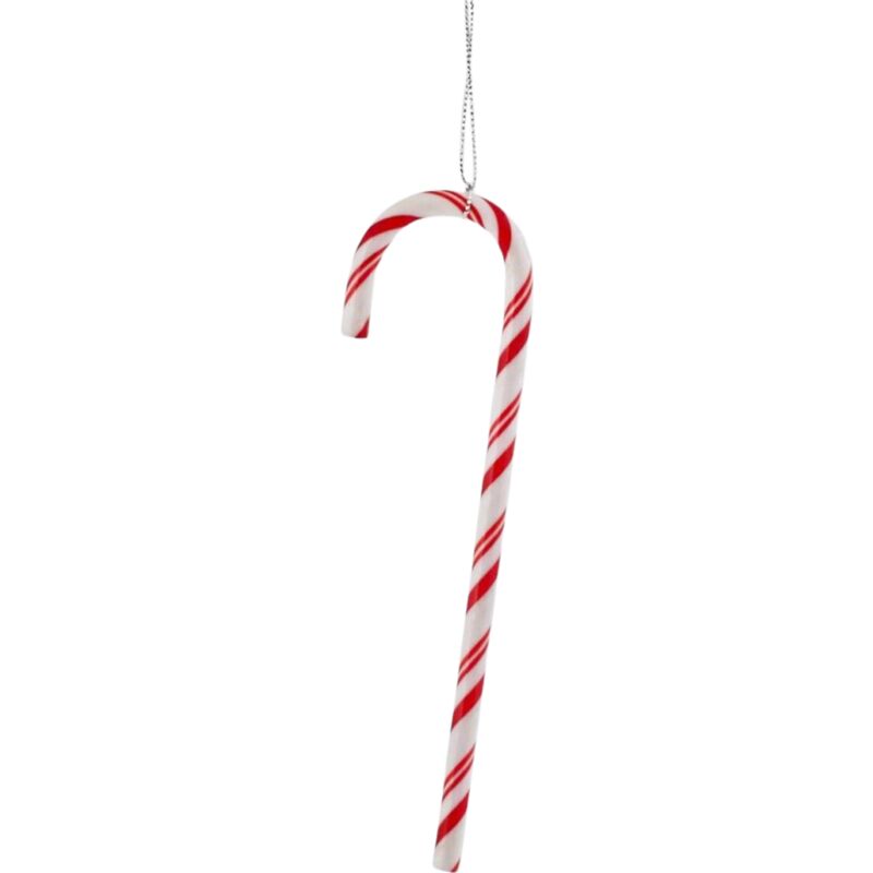 foto del prodotto magiedinatale - pendaglio per albero di natale a forma di bastoncino di zucchero -15 cm