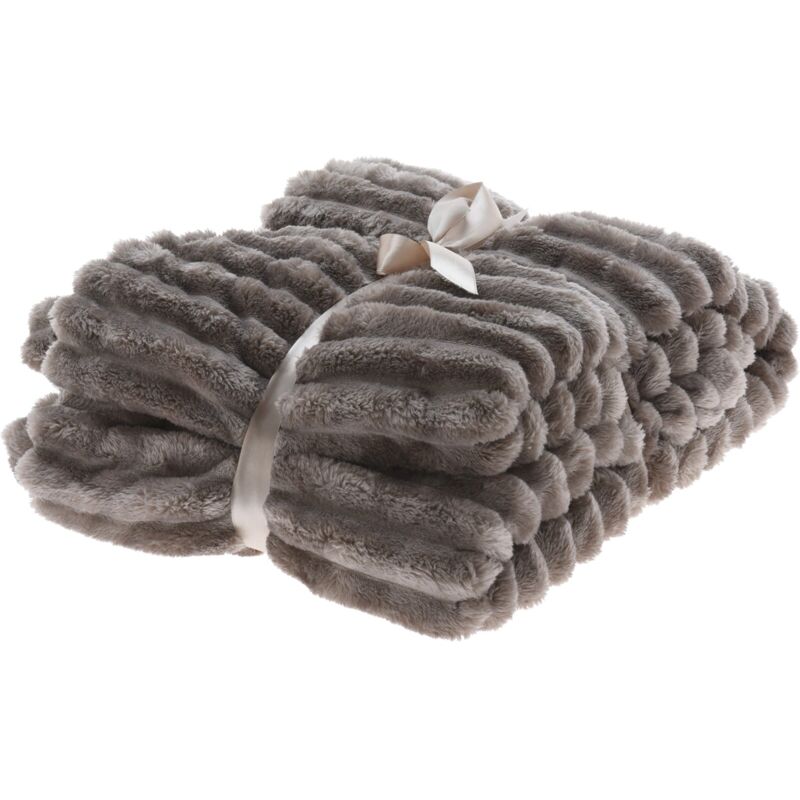 foto del prodotto magiedinatale plaid coperta morbida natalizia, per divano e letto, da 130 x 150 cm grigio