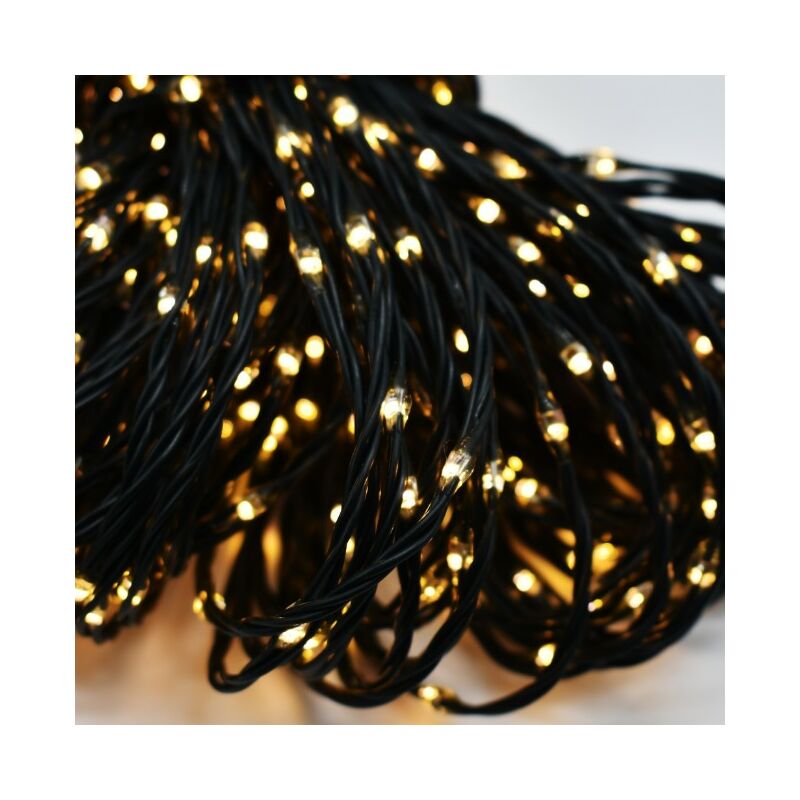 foto del prodotto magiedinatale prequ catena di luci 480 nano beanled bianco caldo con giochi luce, timer, memory, 24 m