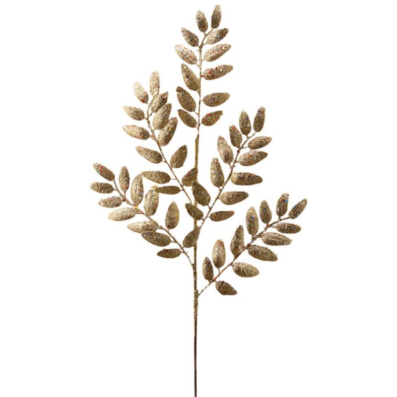 foto del prodotto magiedinatale ramo decorativo colore oro per decorazioni e composizioni floreali h 66 cm