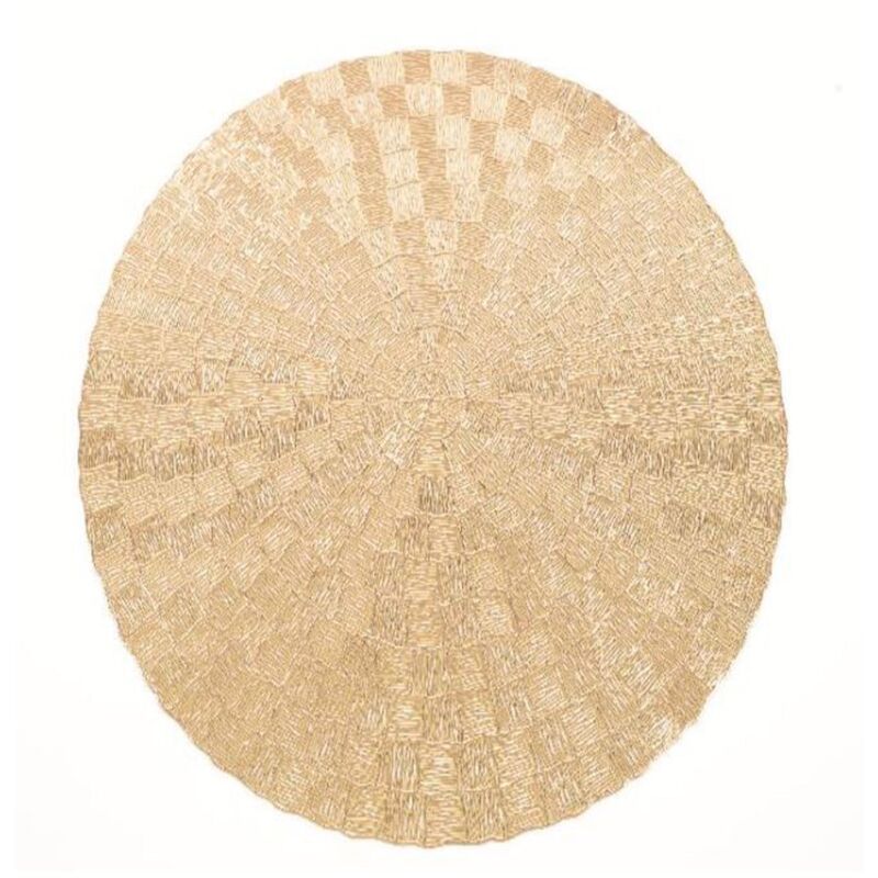 foto del prodotto magiedinatale sottopiatto natalizio in pvc color oro per tavola di natale e festivit da 38 cm