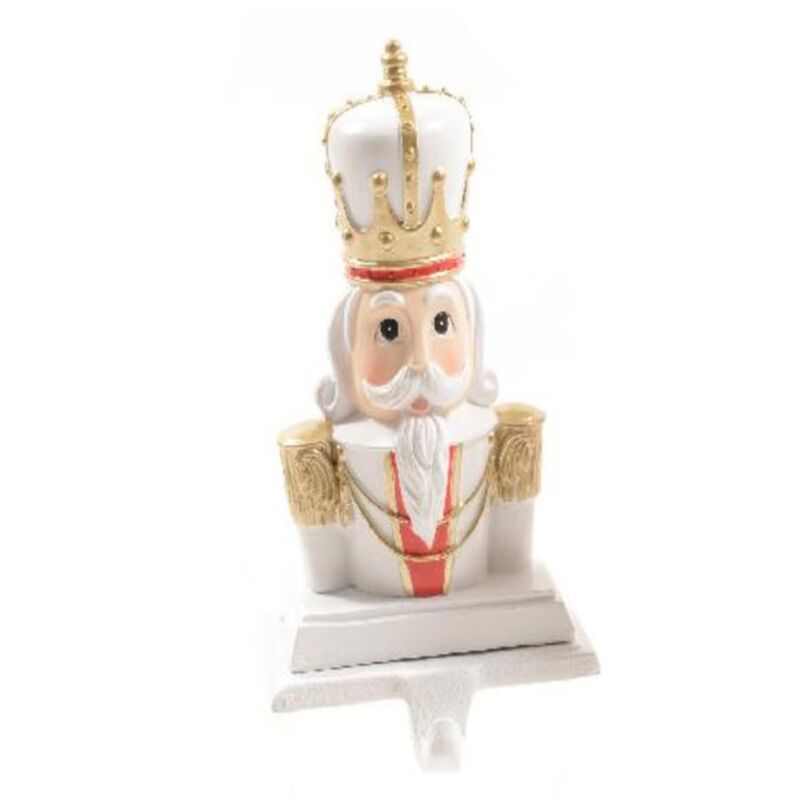 foto del prodotto magiedinatale supporto per calza di natale soldatino in resina e ghisa decorazione natalizia corona classic