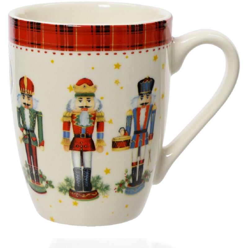 foto del prodotto magiedinatale tazza con schiaccianoci in ceramica con manico decorazione natalizia, 10.6 cm