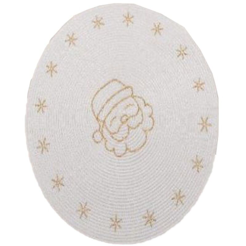 foto del prodotto magiedinatale tovaglietta in pp decorata tonda 38 cm per decorazioni natalizie babbo