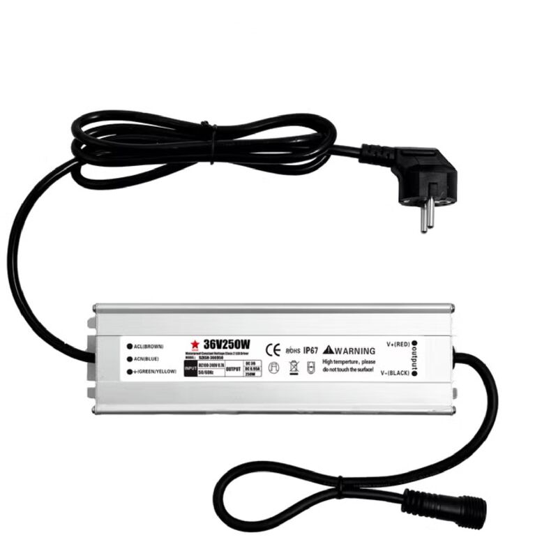 foto del prodotto magiedinatale trasformatore opzionale con spina europea ip44 cee7 4 , uscita 36v dc per decorazioni 60 watt